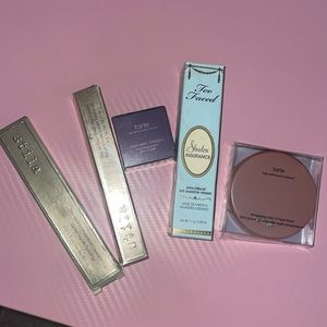 Makeup lot Tarte Too Faced Stila.  Not used.  Eye liner lip sheer, primer blush